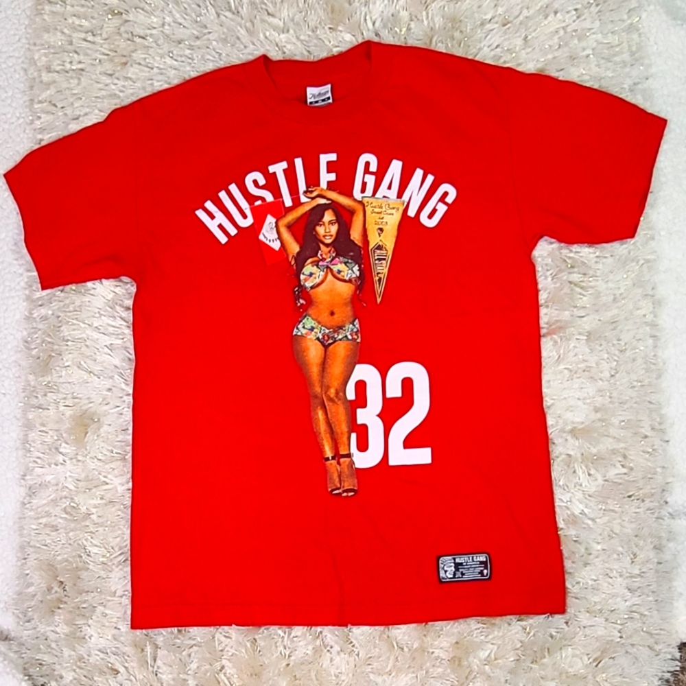 Men's Hustle Gang T-shirt Size M - Picture 2 of 6